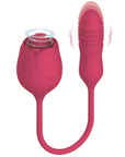 Red Rose Toy Extendo Tongue Licking version with raised tongue, two controls and a connected ribbed telescopic arm