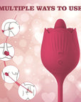 Rose Toy Extendo Tongue Licking flower head showing a raised tongue, petal contours and two front control buttons